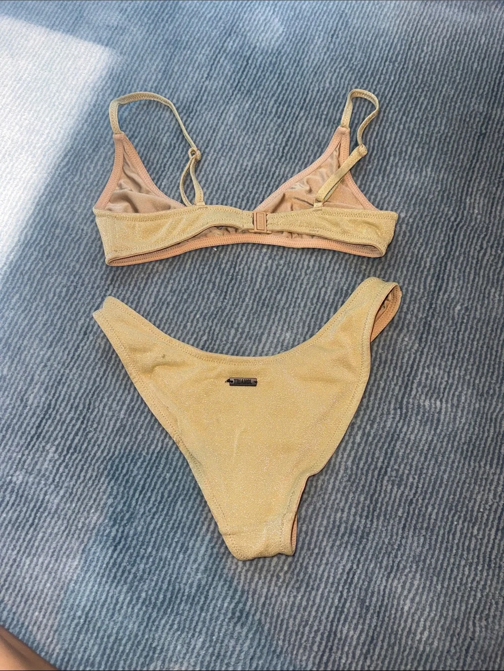 triangl swimwear Gold Seamless Bikini Set